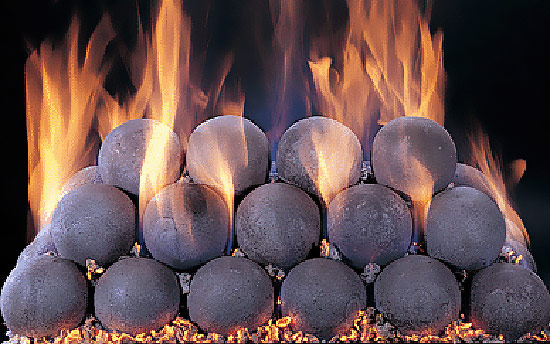 20 Piece Ceramic Fire Balls - 4" Diameter Sets