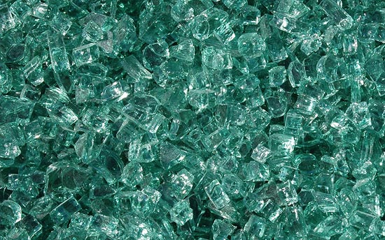 Forest Green 2000 Fireplace Glass Crystals