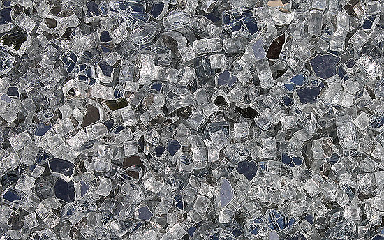 Titanium Fireplace Glass Crystals