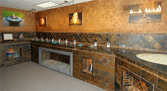 Diamond Fire Glass San Clemente Showroom
