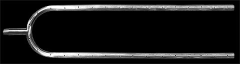 30" Stainless U Burner Fireplace Fire Pit Burner