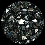Black Reflective Diamond Fireplace Glass