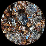 Copper Canyon Diamond Fireplace Glass