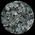 Gray Nugget Diamond Fireplace Glass