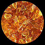 Honey Crystal Yellow Diamond Fireplace Glass