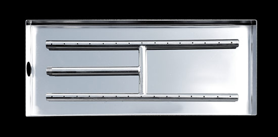 Stainless Steel H-Burner with Pan