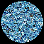 Bali Blue Reflective Diamond Fireplace Glass