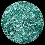 Emerald Green Diamond Fireplace Glass